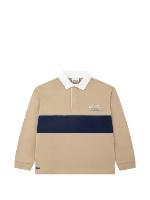 Lacoste Kids logo-embroidered polo shirt