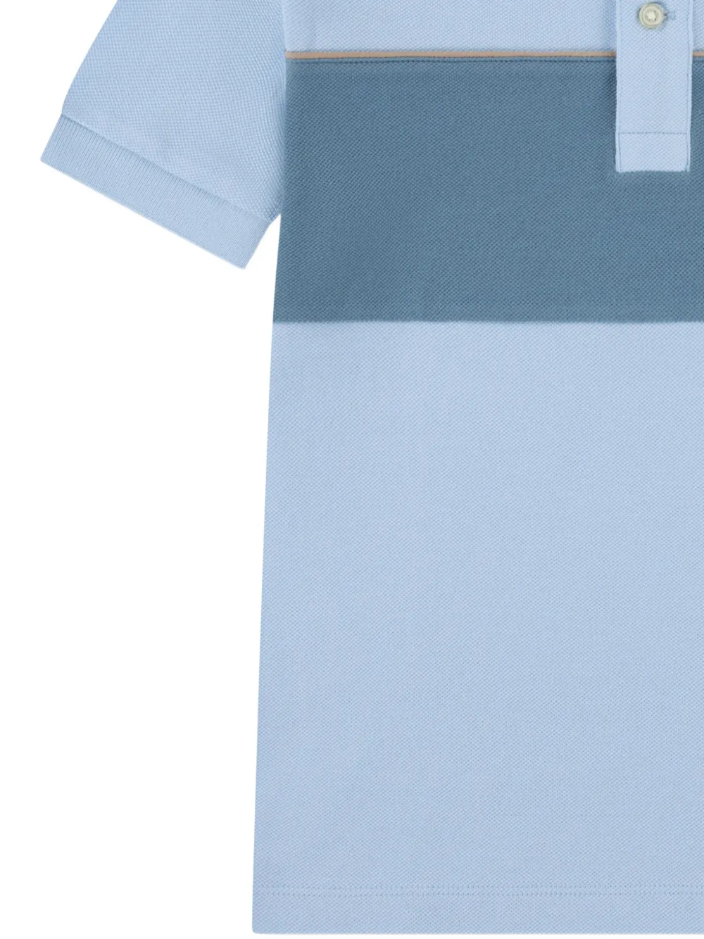 Lacoste Kids Piqué poloshirt met colourblocking Blauw