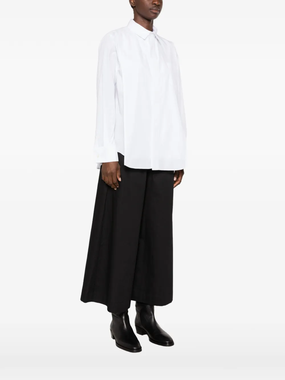 sacai layered-collar shirt Wit