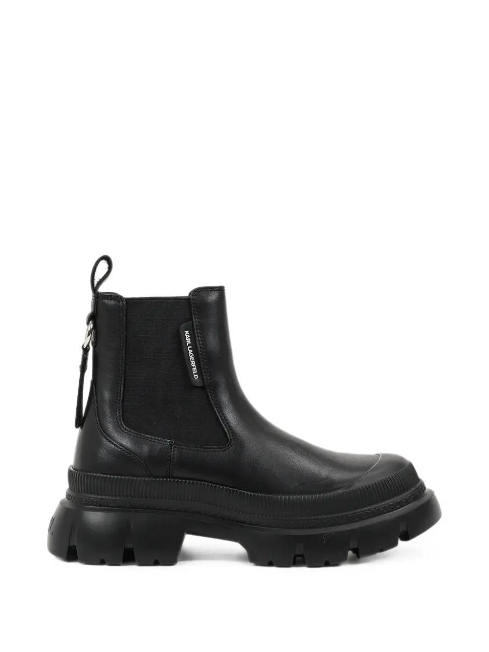 Karl Lagerfeld bottines chelsea à semelle épaisse - Noir