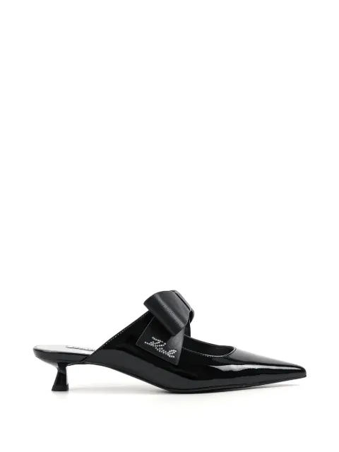 Karl Lagerfeld Pasha patent-finish pumps