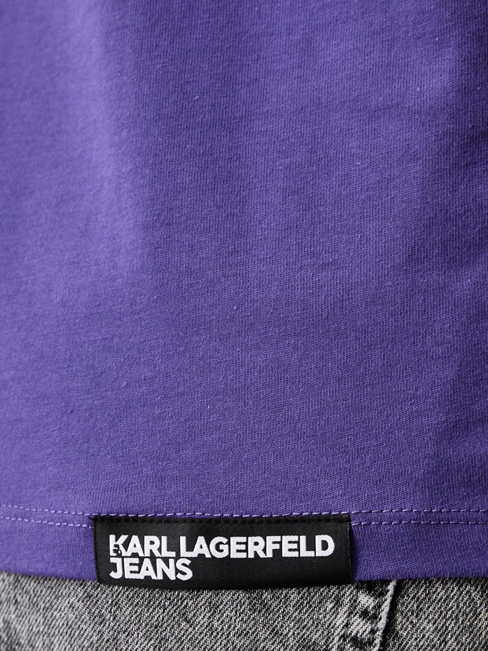 Karl Lagerfeld Jeans T-shirt met logoprint Paars