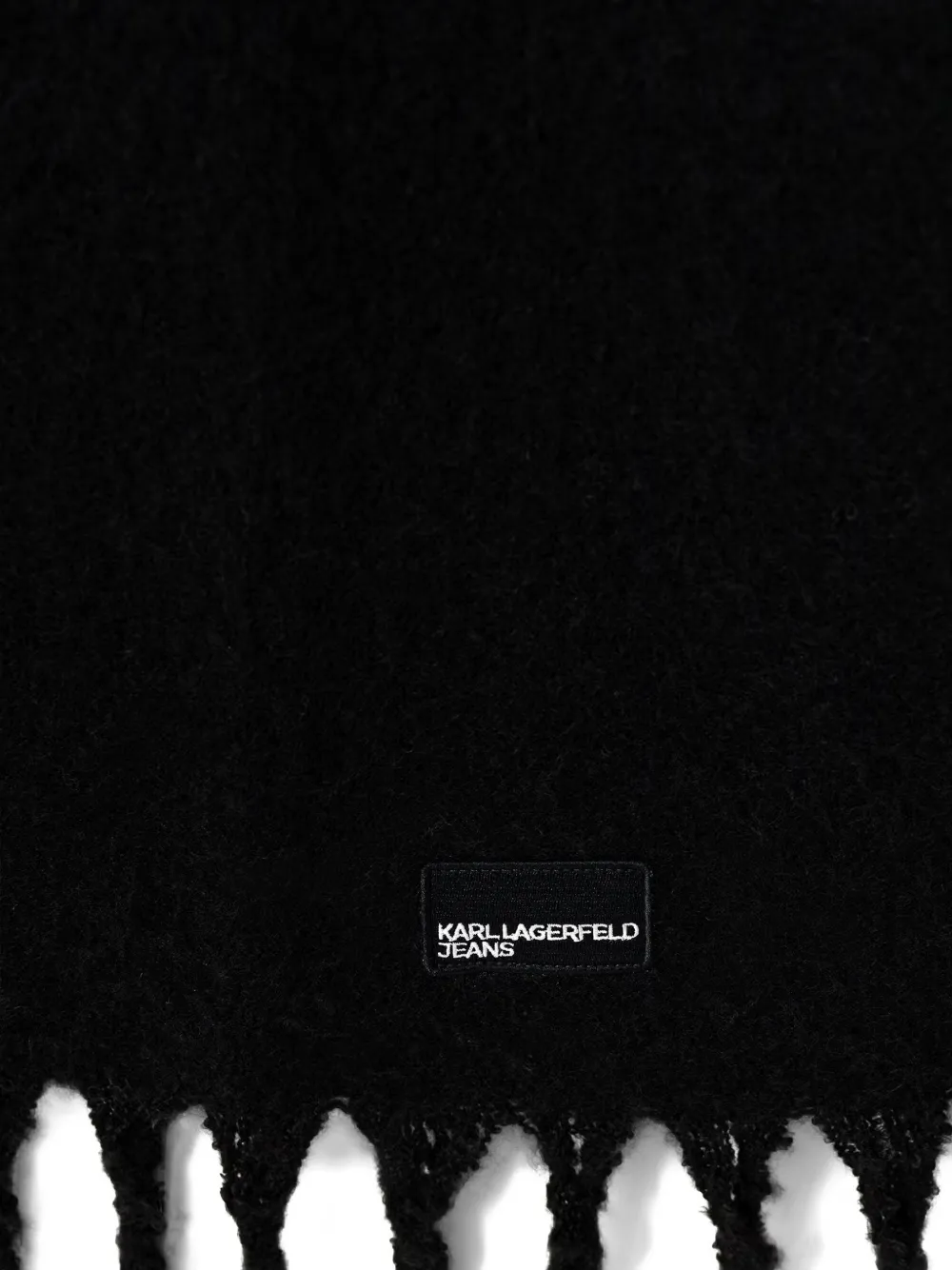 Karl Lagerfeld Jeans Sjaal met logopatch Zwart