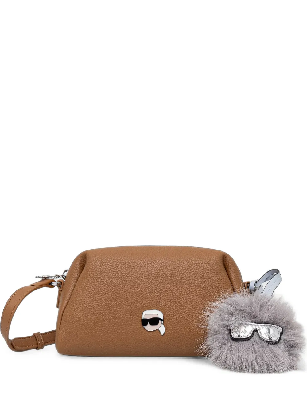 Karl Lagerfeld pompom-detail shoulder bag