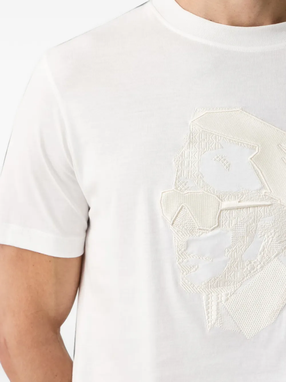 Karl Lagerfeld T-shirt met Ikonik-patch Wit