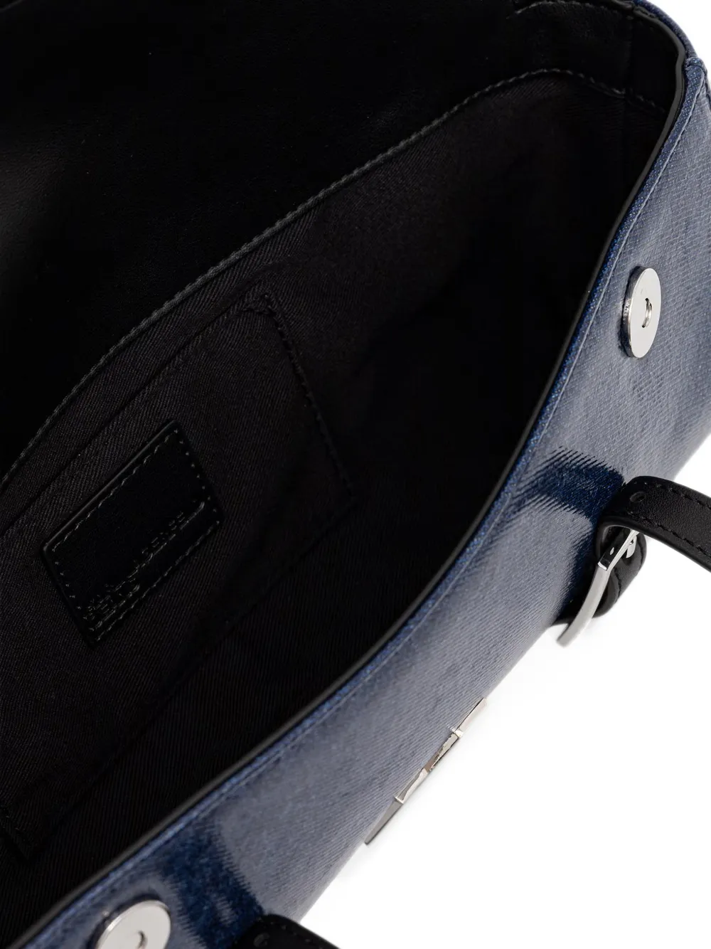 Karl Lagerfeld Jeans buckle-detail K-logo East-West bag Blauw
