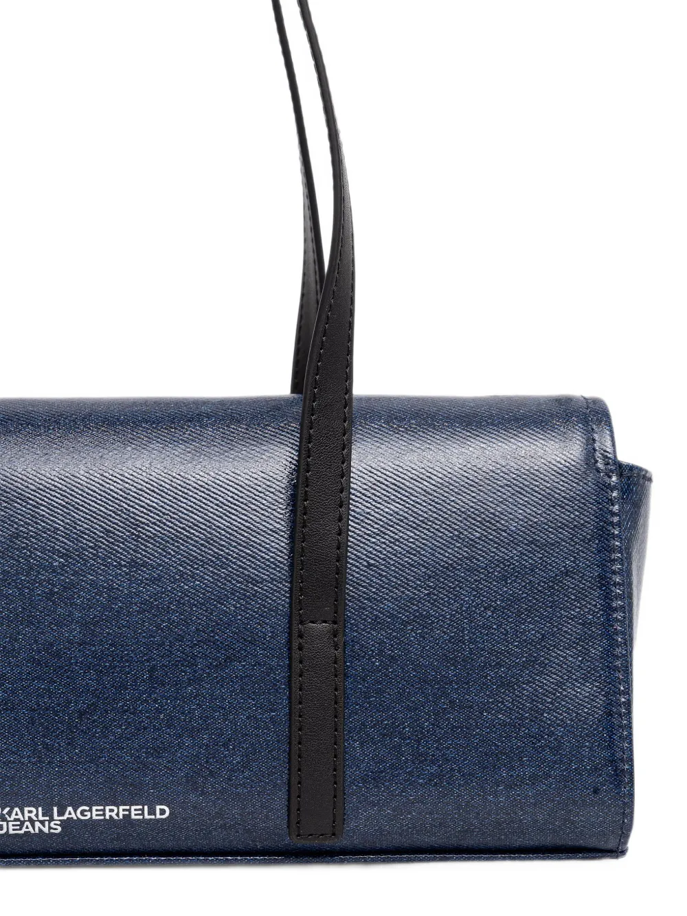 Karl Lagerfeld Jeans buckle-detail K-logo East-West bag Blauw