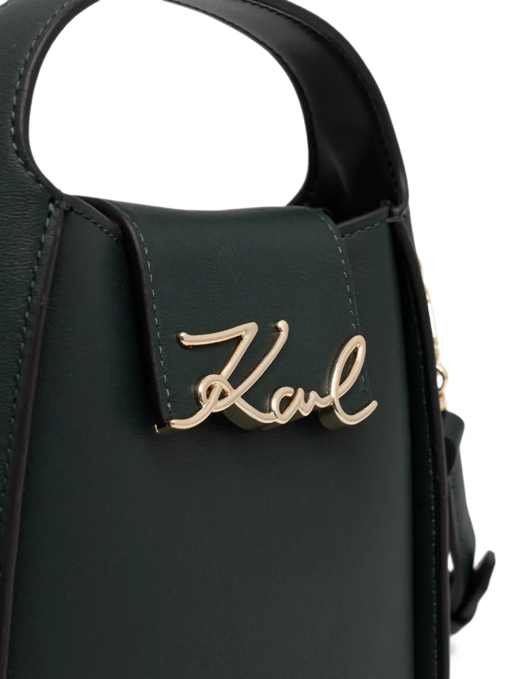 Karl Lagerfeld Crossbodytas met logoplakkaat Groen