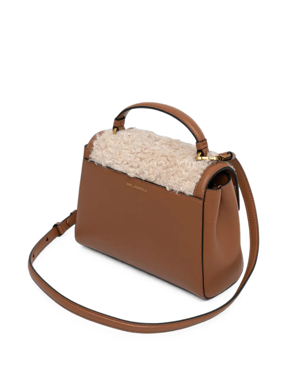 Karl Lagerfeld Leren shopper Bruin