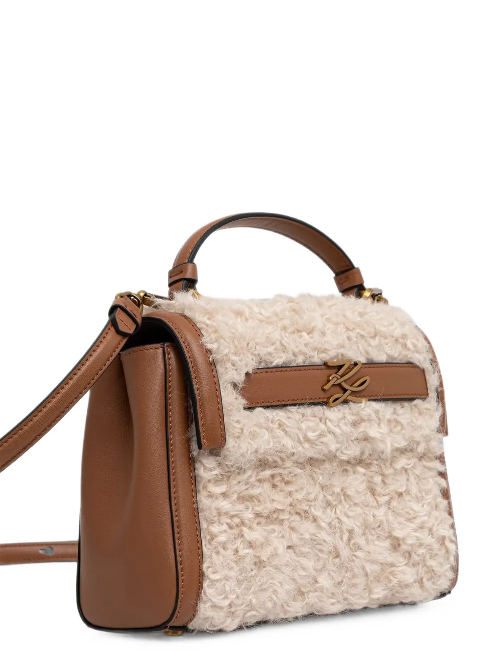 Karl Lagerfeld Leren shopper Bruin