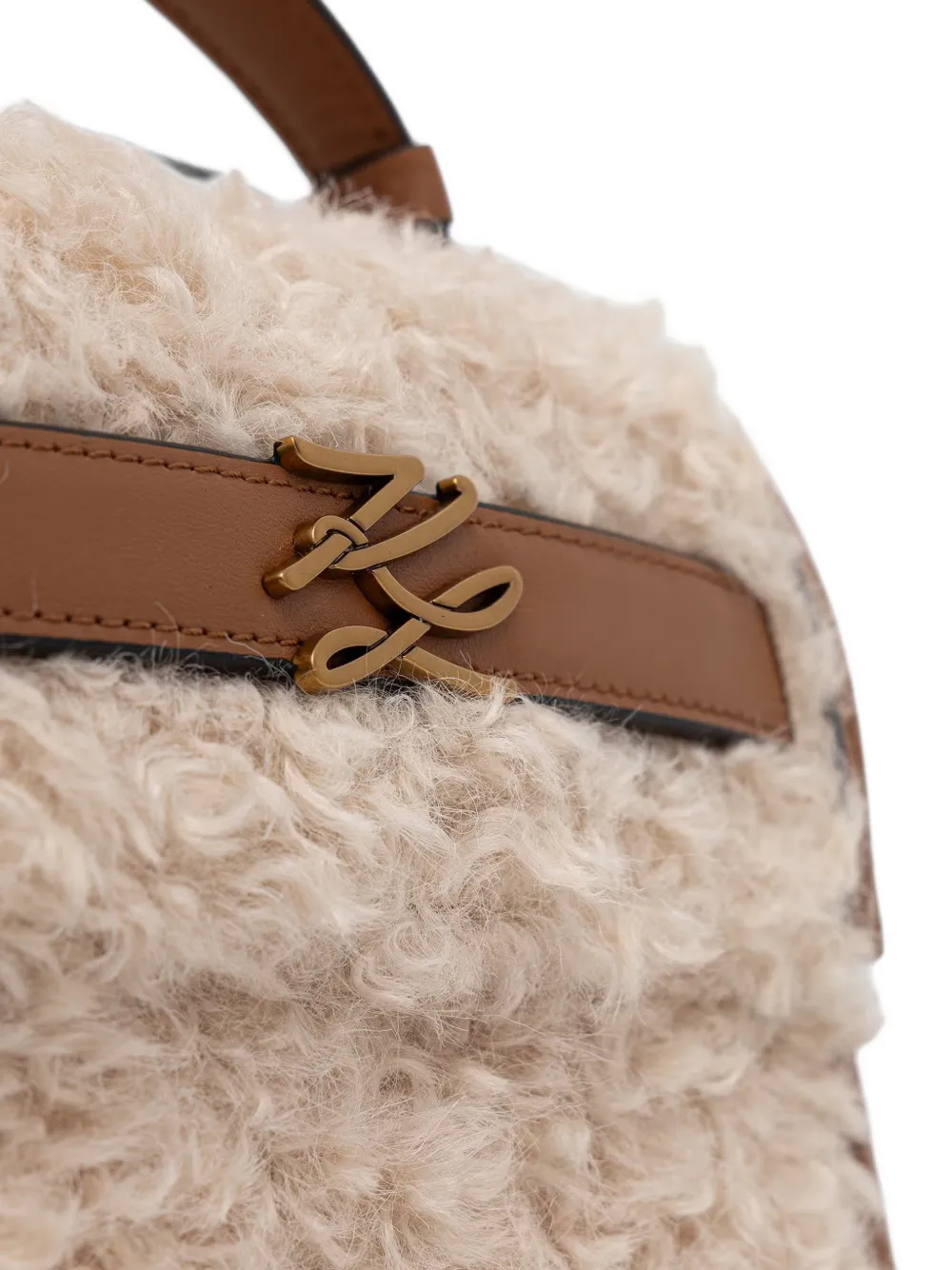 Karl Lagerfeld Leren shopper Bruin