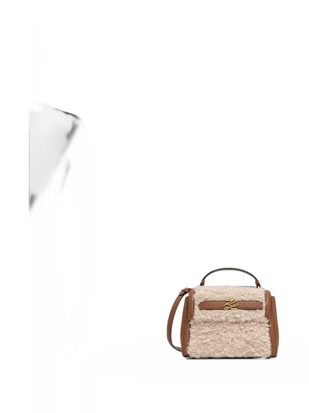 Karl Lagerfeld Leren shopper Bruin