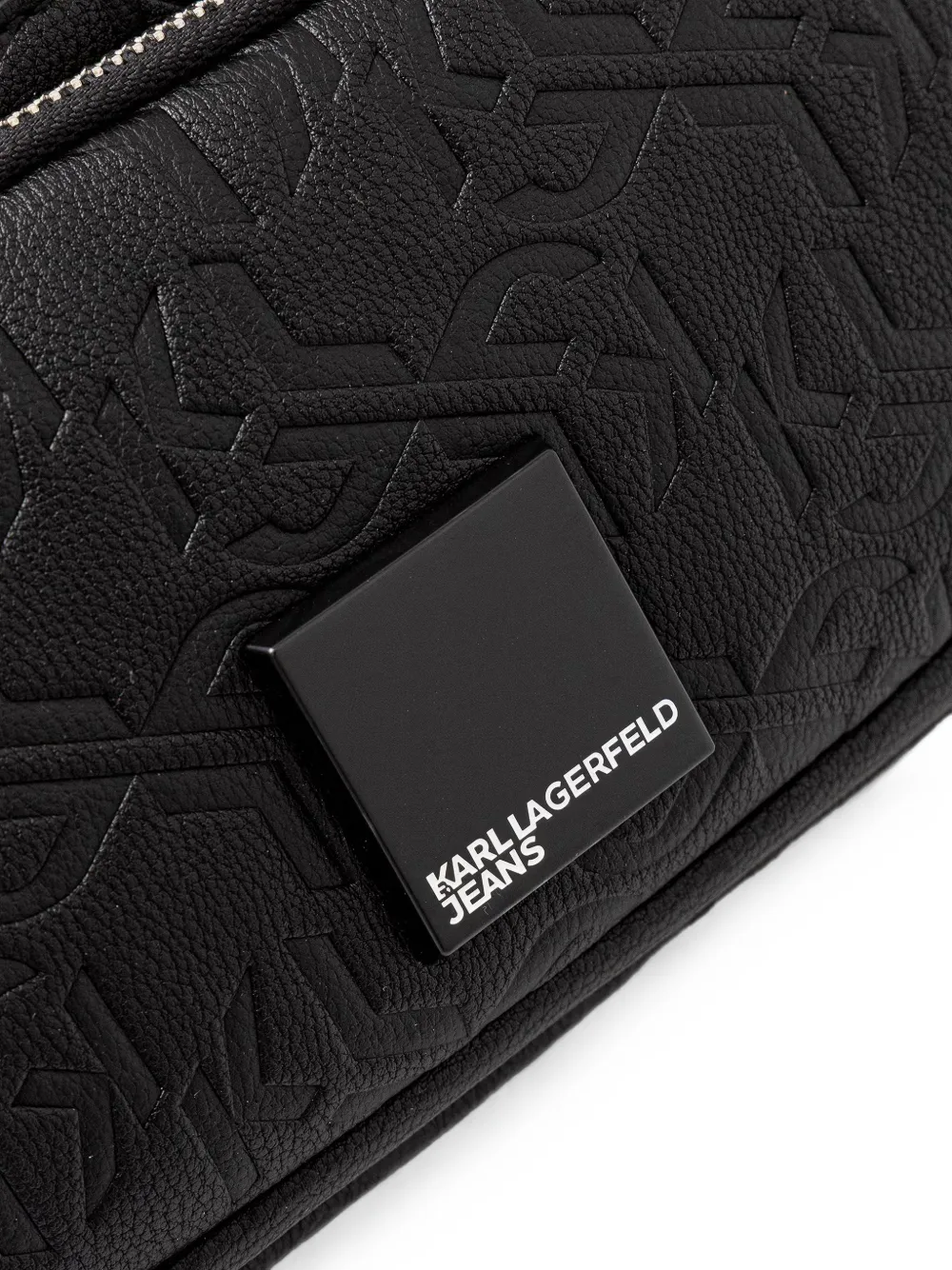 Karl Lagerfeld Jeans Heuptas met logo-reliëf Zwart
