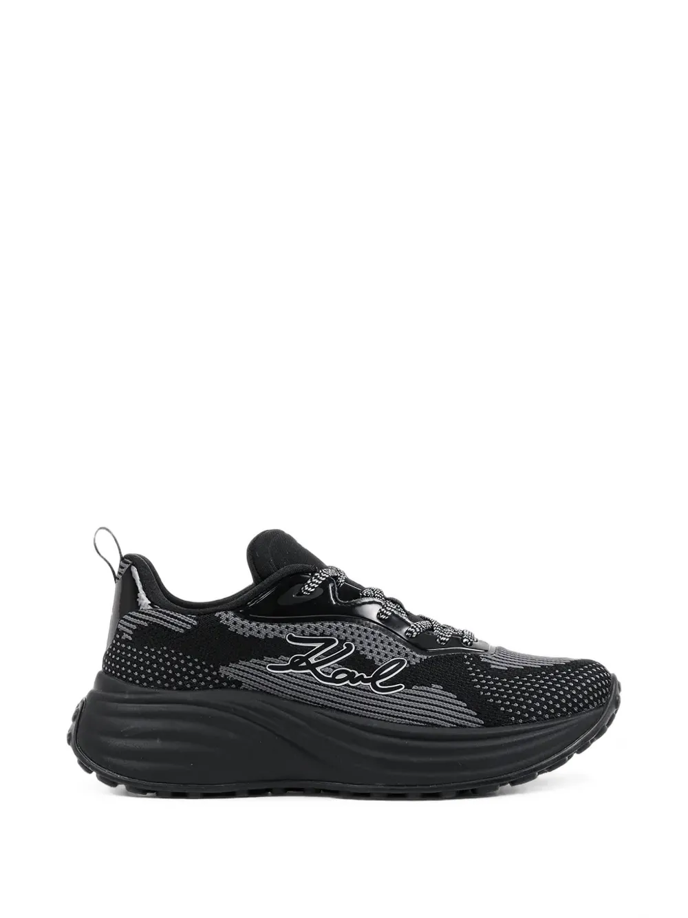 Karl Lagerfeld logo-embroidered knit sneakers
