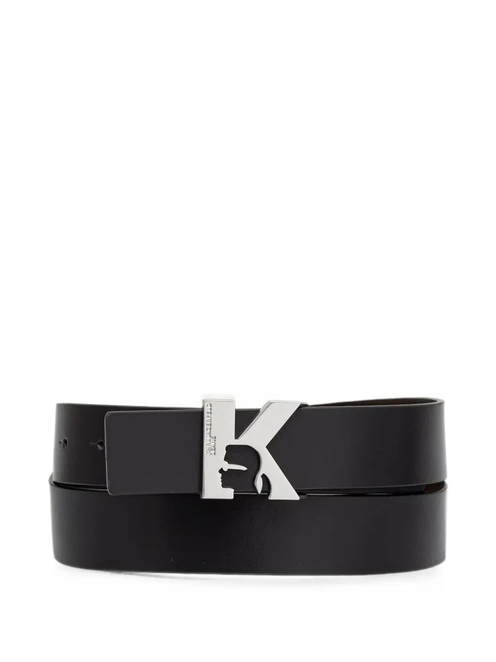 Karl Lagerfeld Jeans Omkeerbare riem met K-patroon Zwart