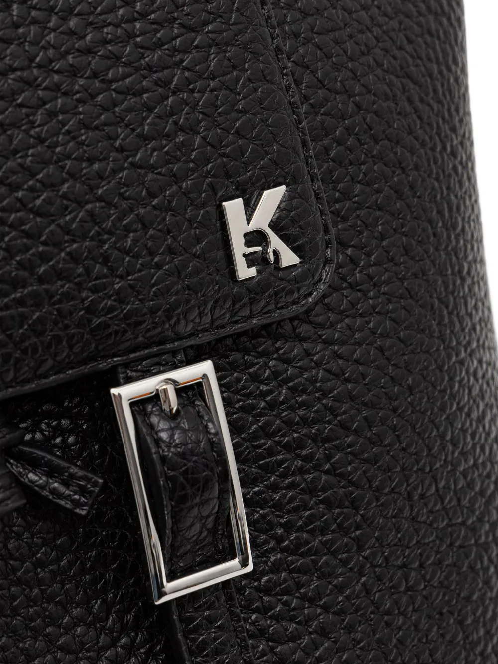 Karl Lagerfeld Jeans Rugzak met logoplakkaat Zwart