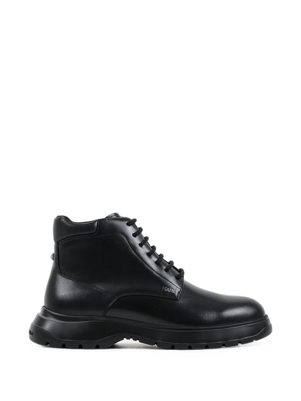 Karl Lagerfeld lace-up leather boots