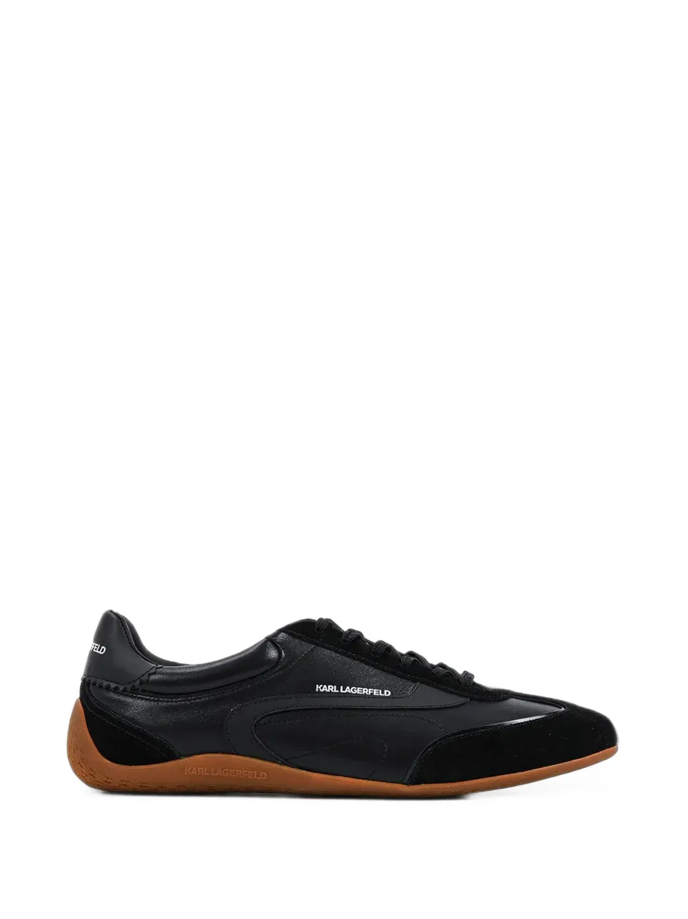 Karl Lagerfeld panelled leather sneakers