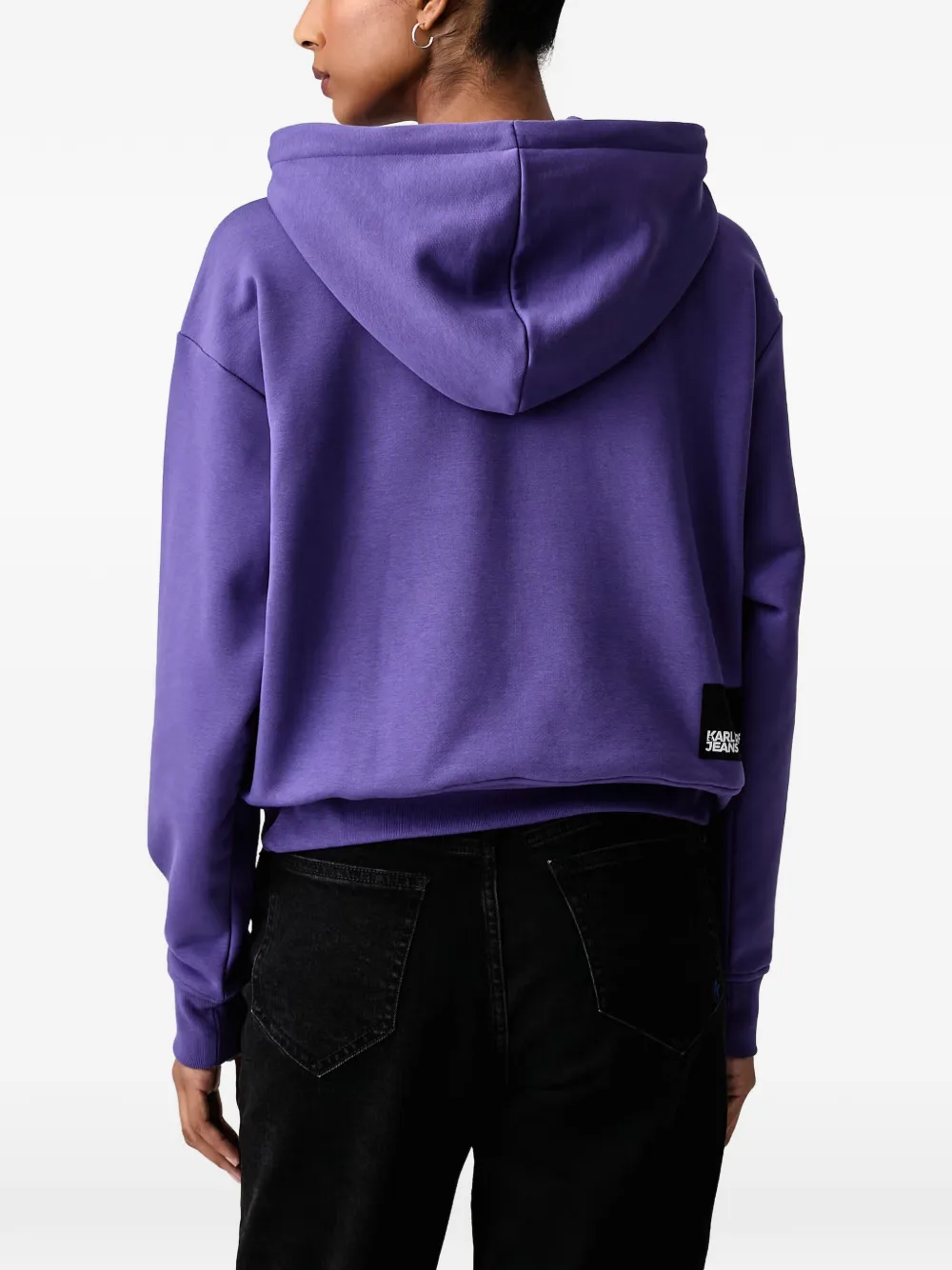 Karl Lagerfeld Jeans Hoodie met logoprint Paars