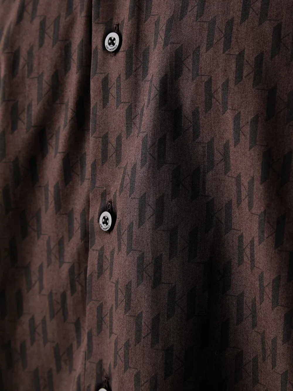 Karl Lagerfeld Overhemd met print Bruin