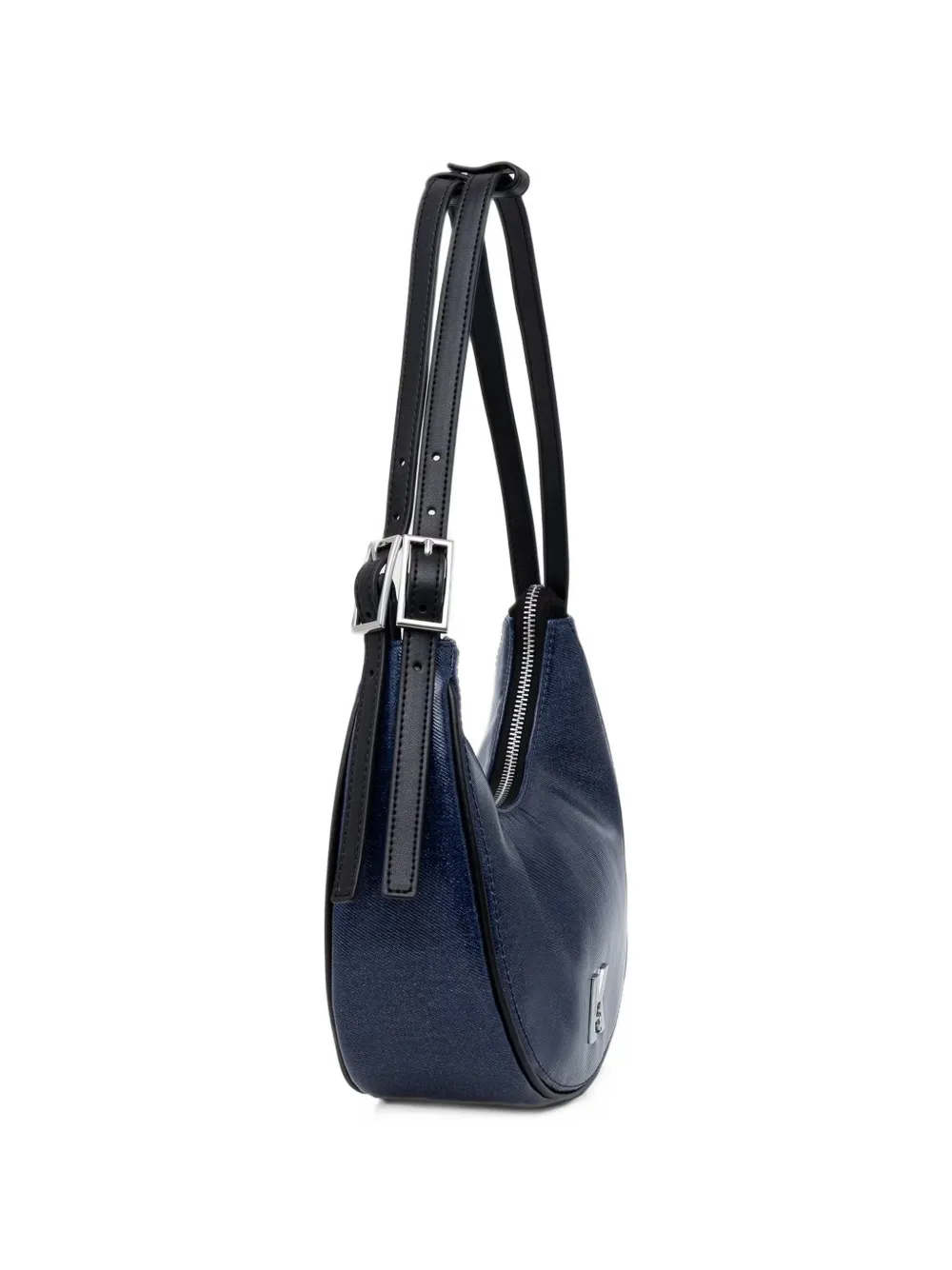Karl Lagerfeld Jeans logo-plaque zip-fastening shoulder bag Blauw