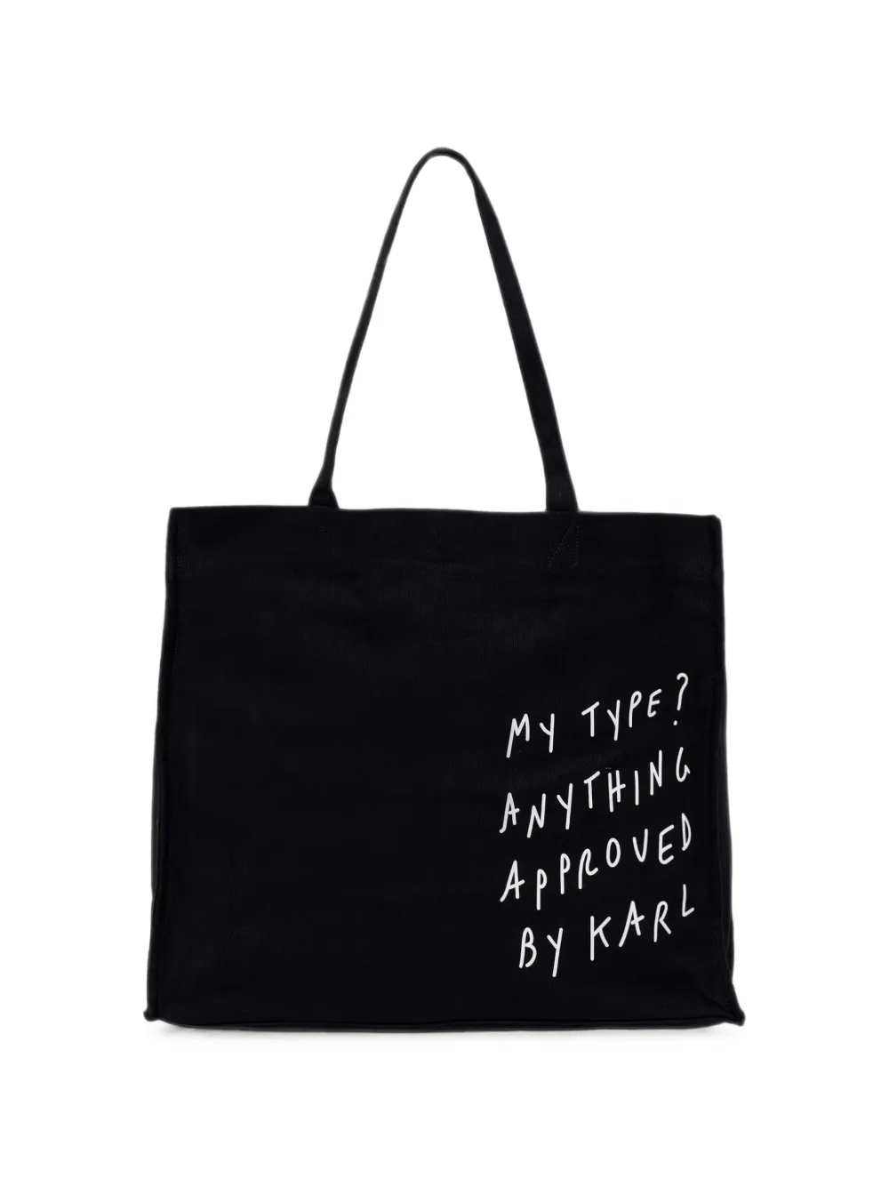 Karl Lagerfeld Jeans Pietro Terzini slogan-print tote bag