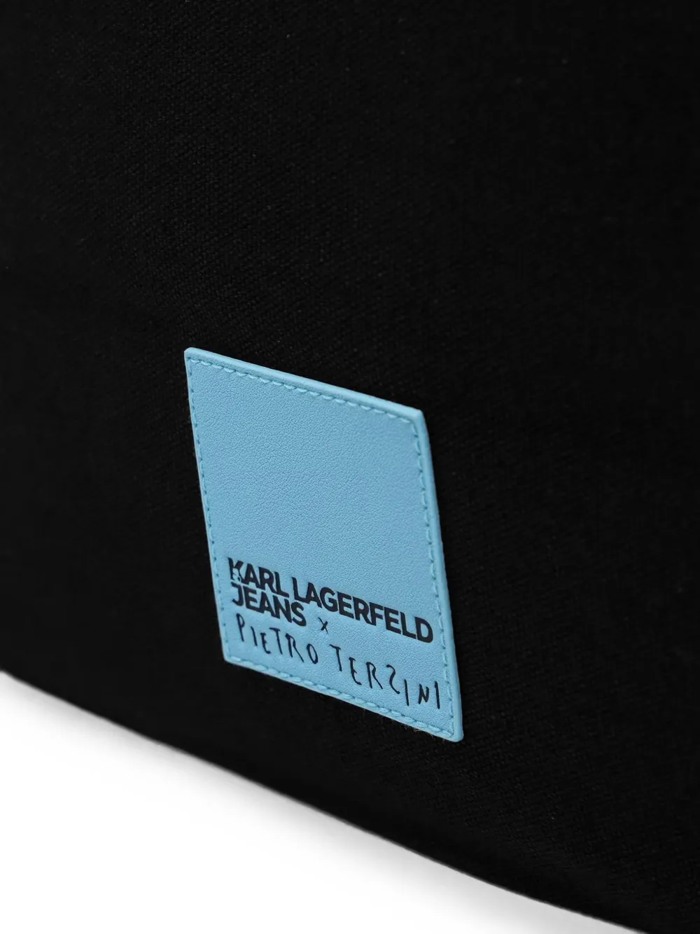 Karl Lagerfeld Jeans Pietro Terzini shopper met tekst-print Zwart