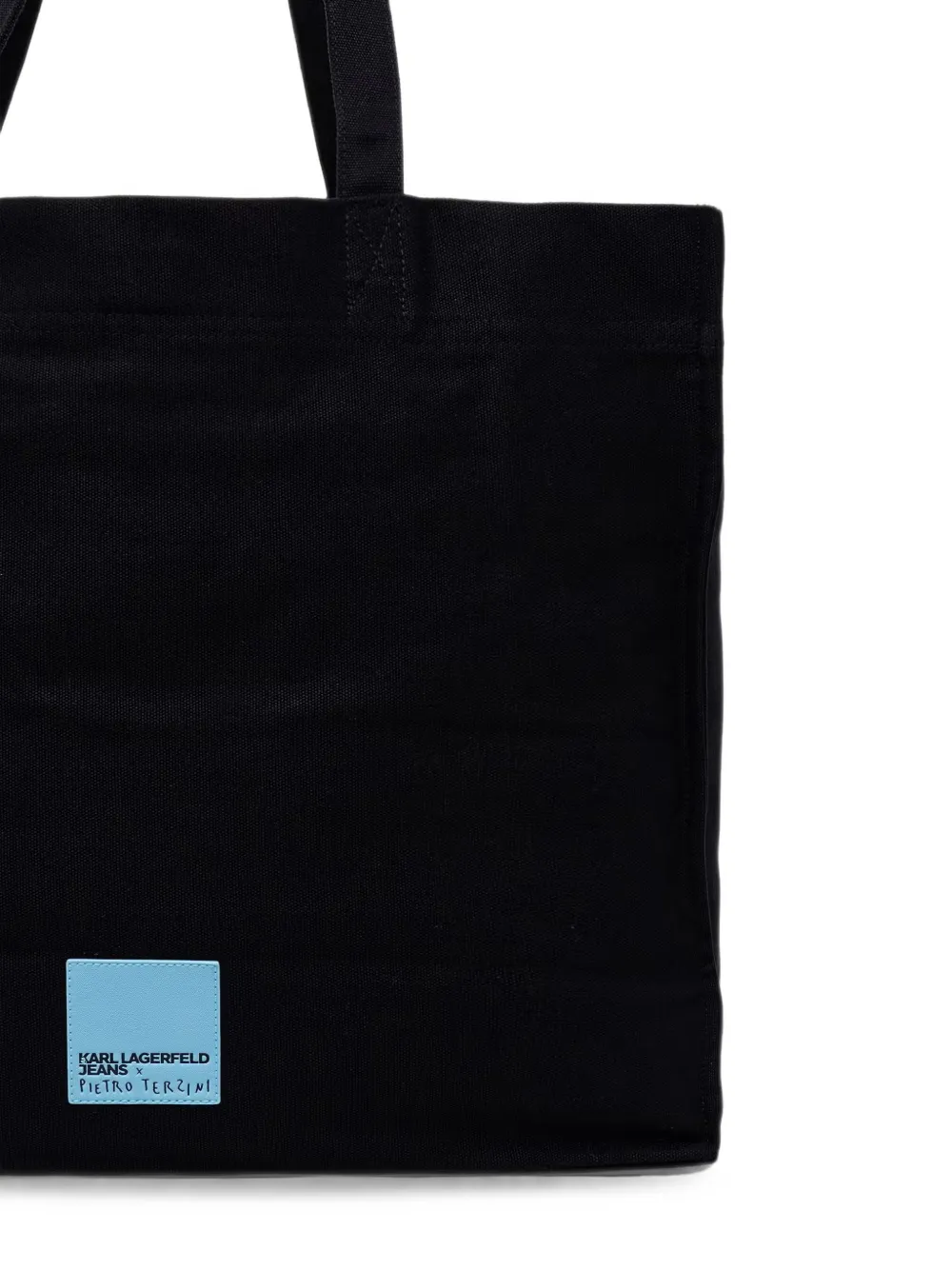 Karl Lagerfeld Jeans Pietro Terzini shopper met tekst-print Zwart