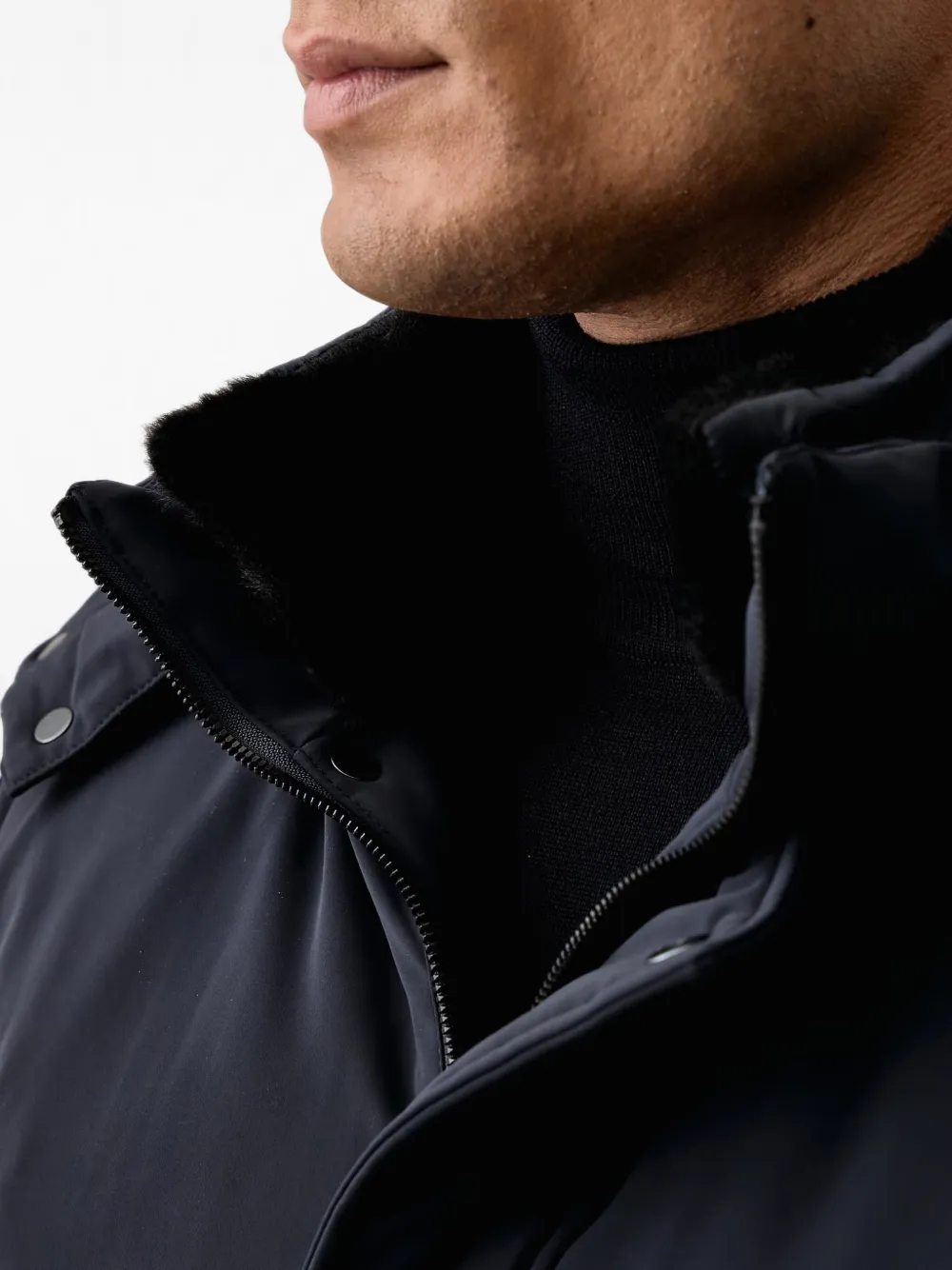 Karl Lagerfeld Jack met logoplakkaat Blauw