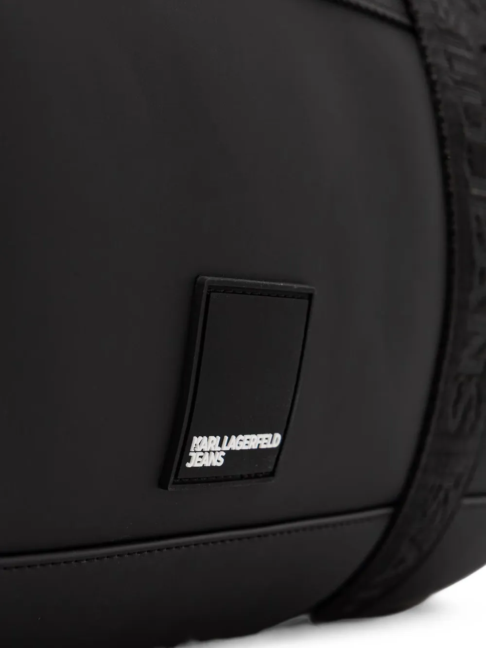 Karl Lagerfeld Jeans Reistas met logoband Zwart