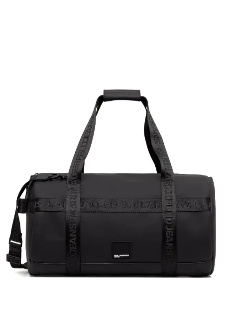 Karl Lagerfeld Jeans logo-tape holdall
