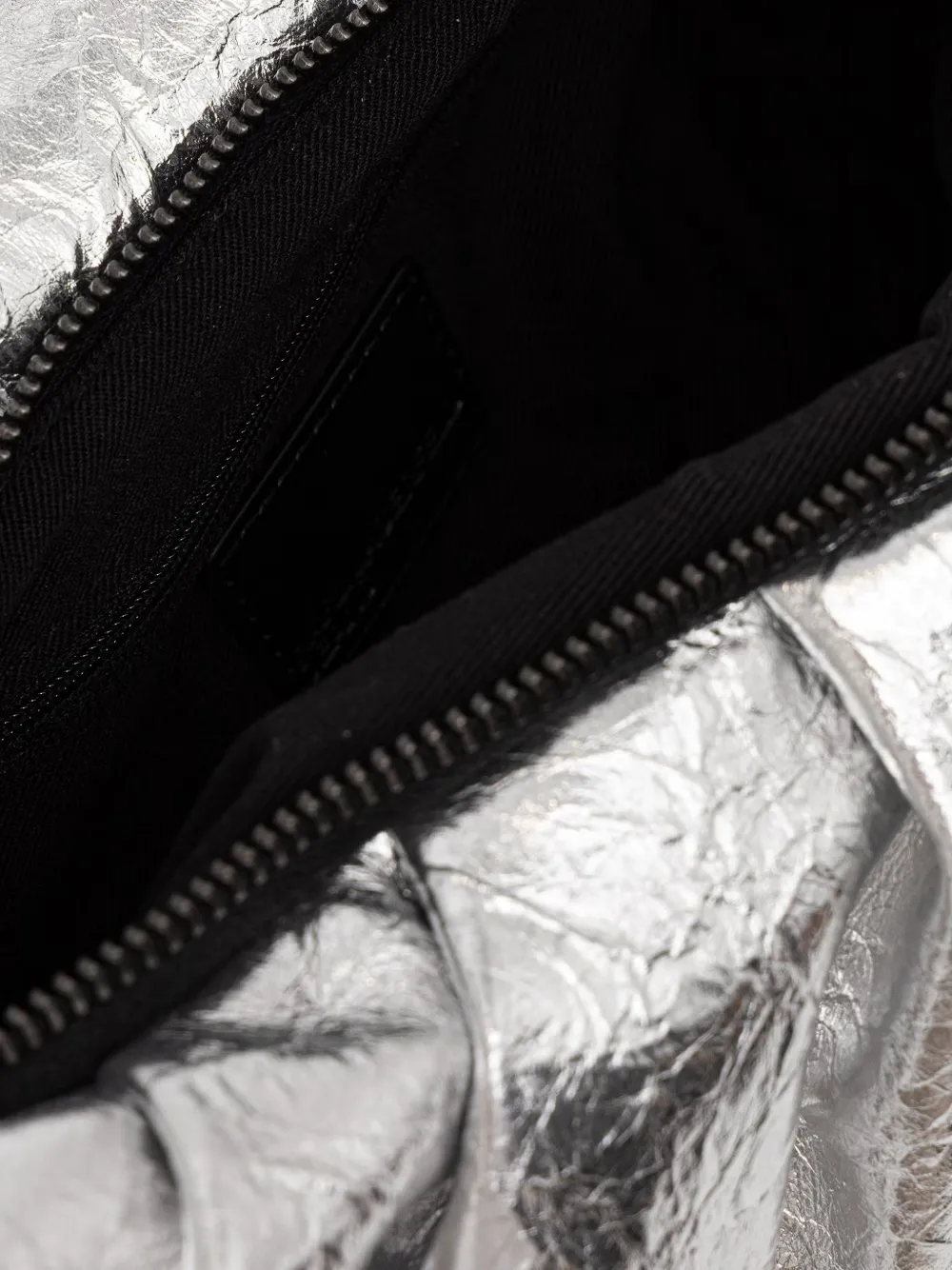Karl Lagerfeld Jeans Gesmockte schoudertas met metallic-effect Zilver