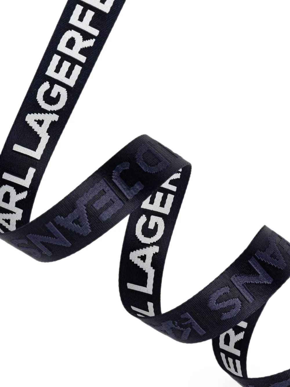 Karl Lagerfeld Jeans Riem met logo-jacquard en plakkaatgesp Blauw