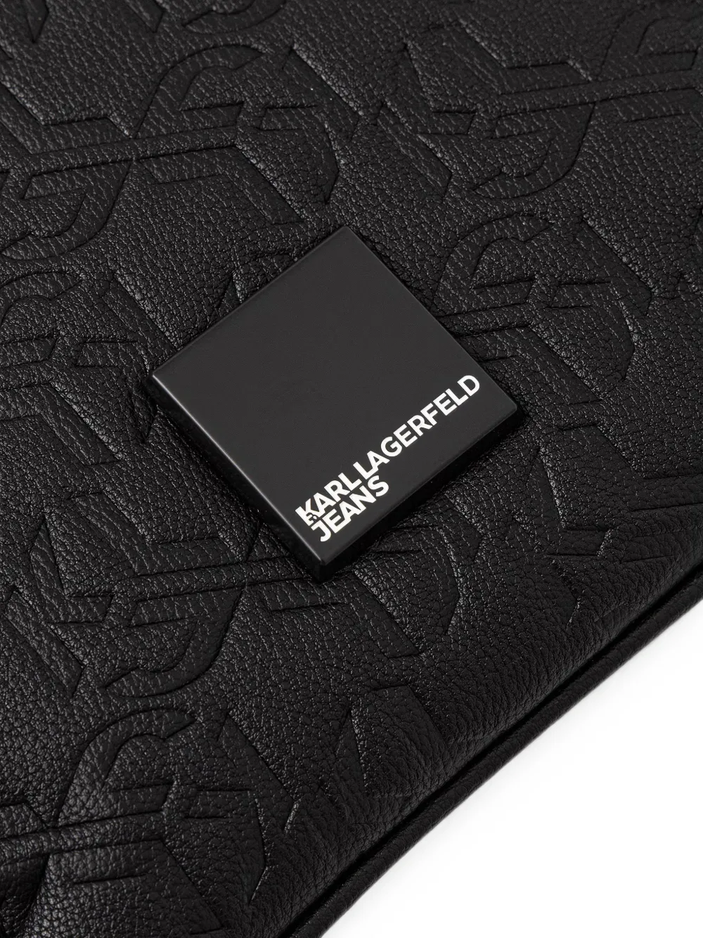 Karl Lagerfeld Jeans Heuptas met monogram-reliëf Zwart