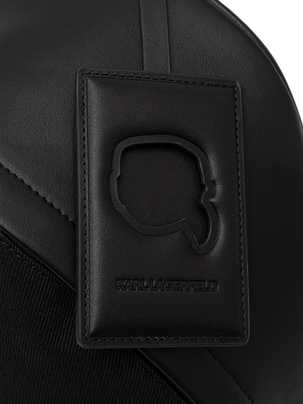 Karl Lagerfeld Rugzak met logo-print en vlakken Zwart