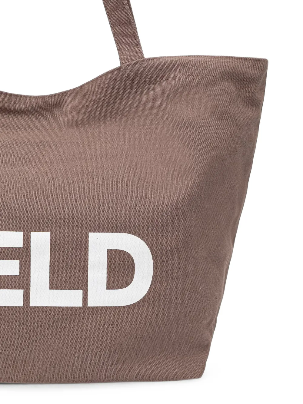 Karl Lagerfeld Shopper met logoprint Bruin