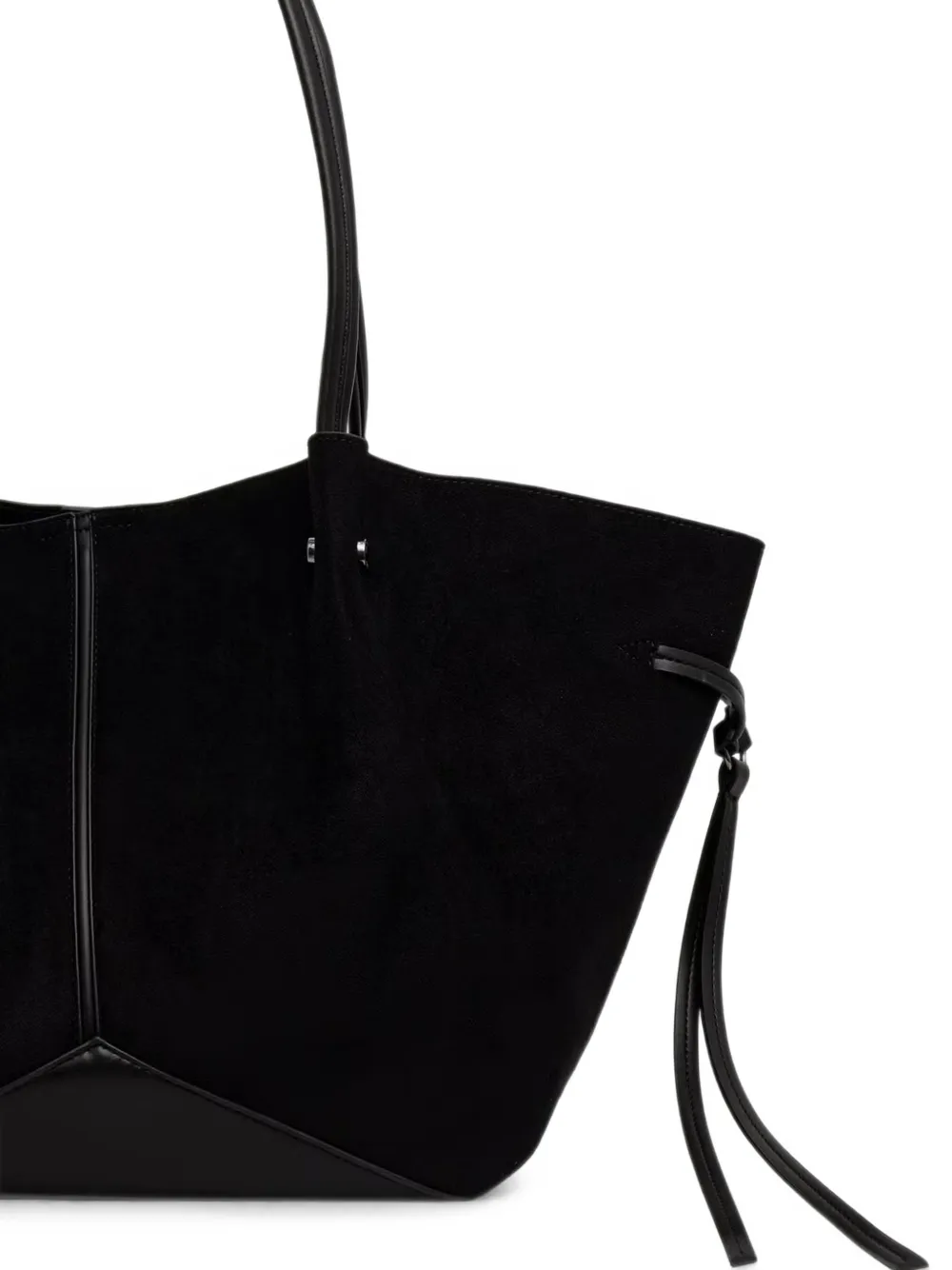 Karl Lagerfeld Shopper met logoplakkaat Zwart