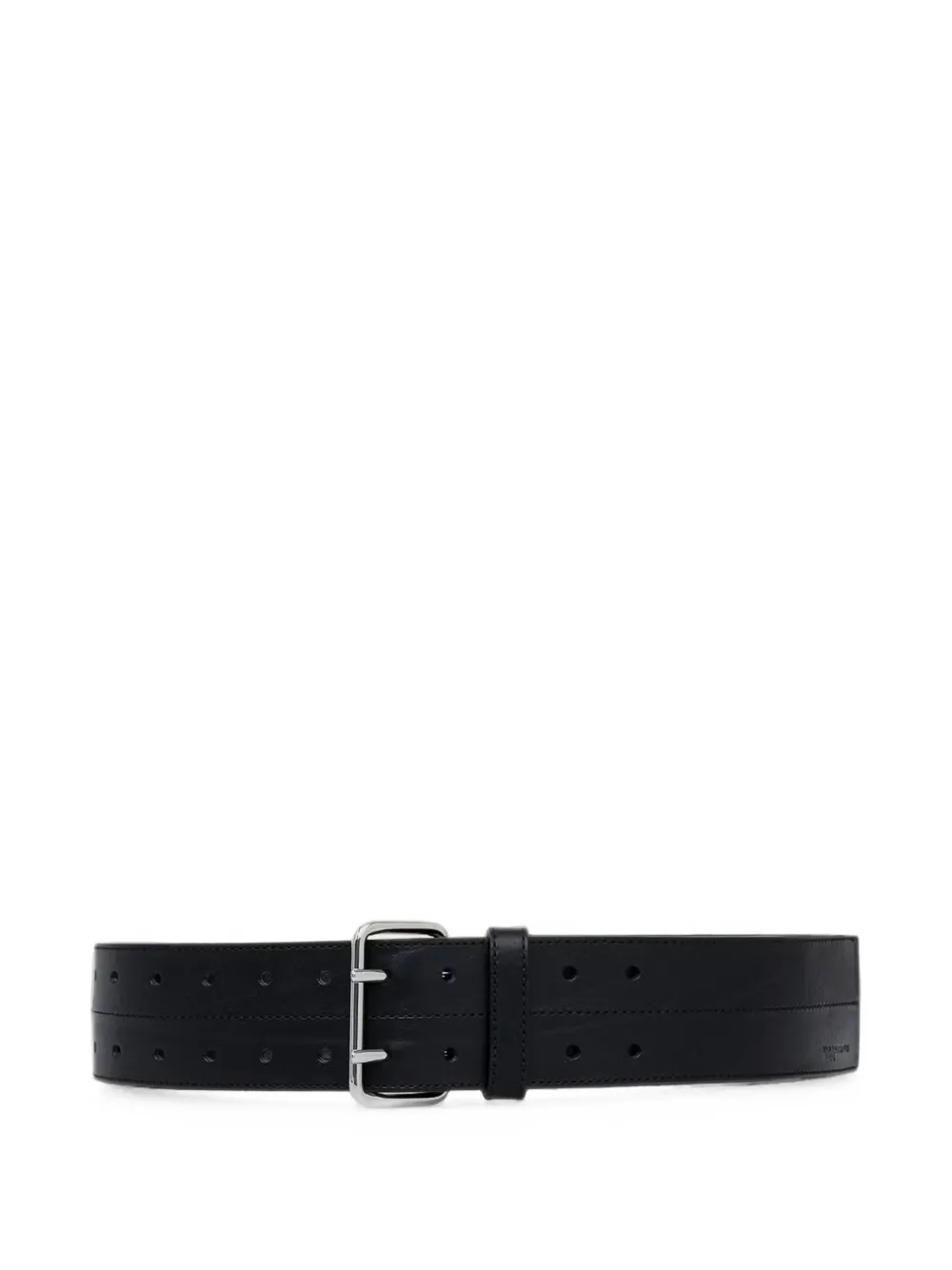 Karl Lagerfeld Jeans double-prong leather belt - Schwarz