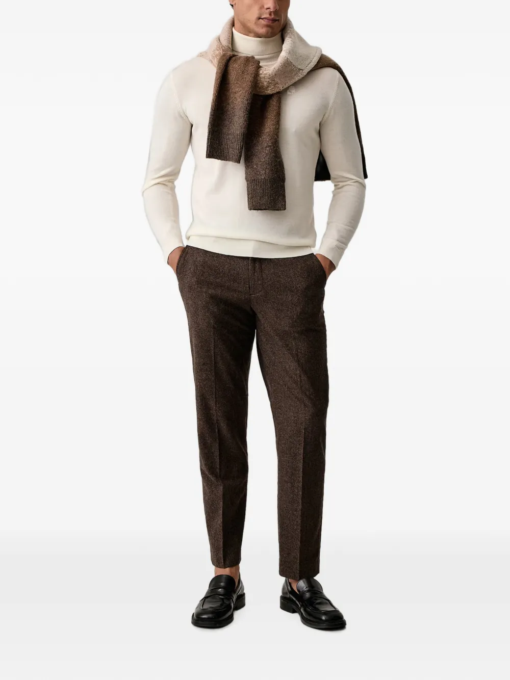 Karl Lagerfeld Coltrui met geborduurd logo Beige