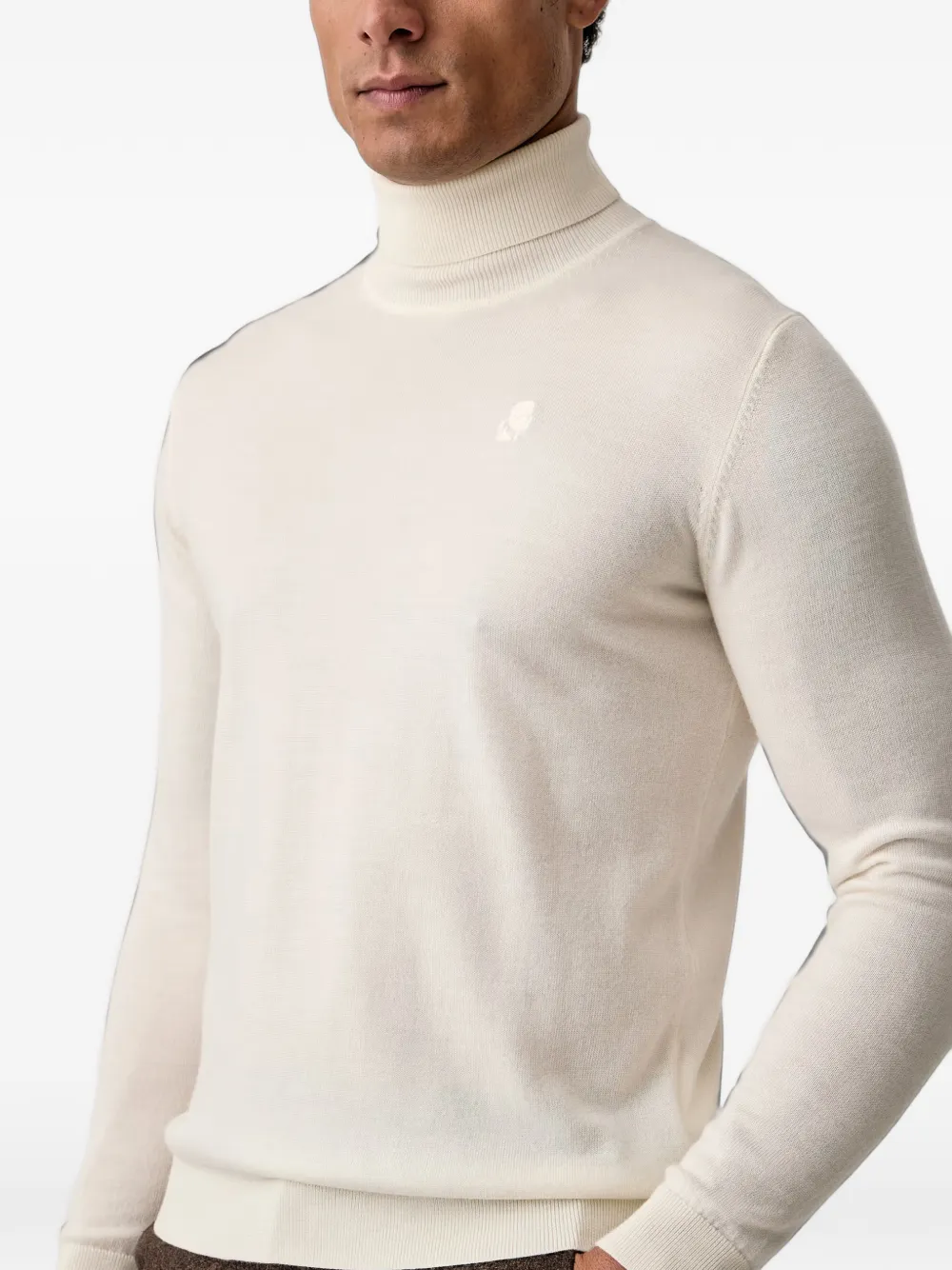 Karl Lagerfeld Coltrui met geborduurd logo Beige