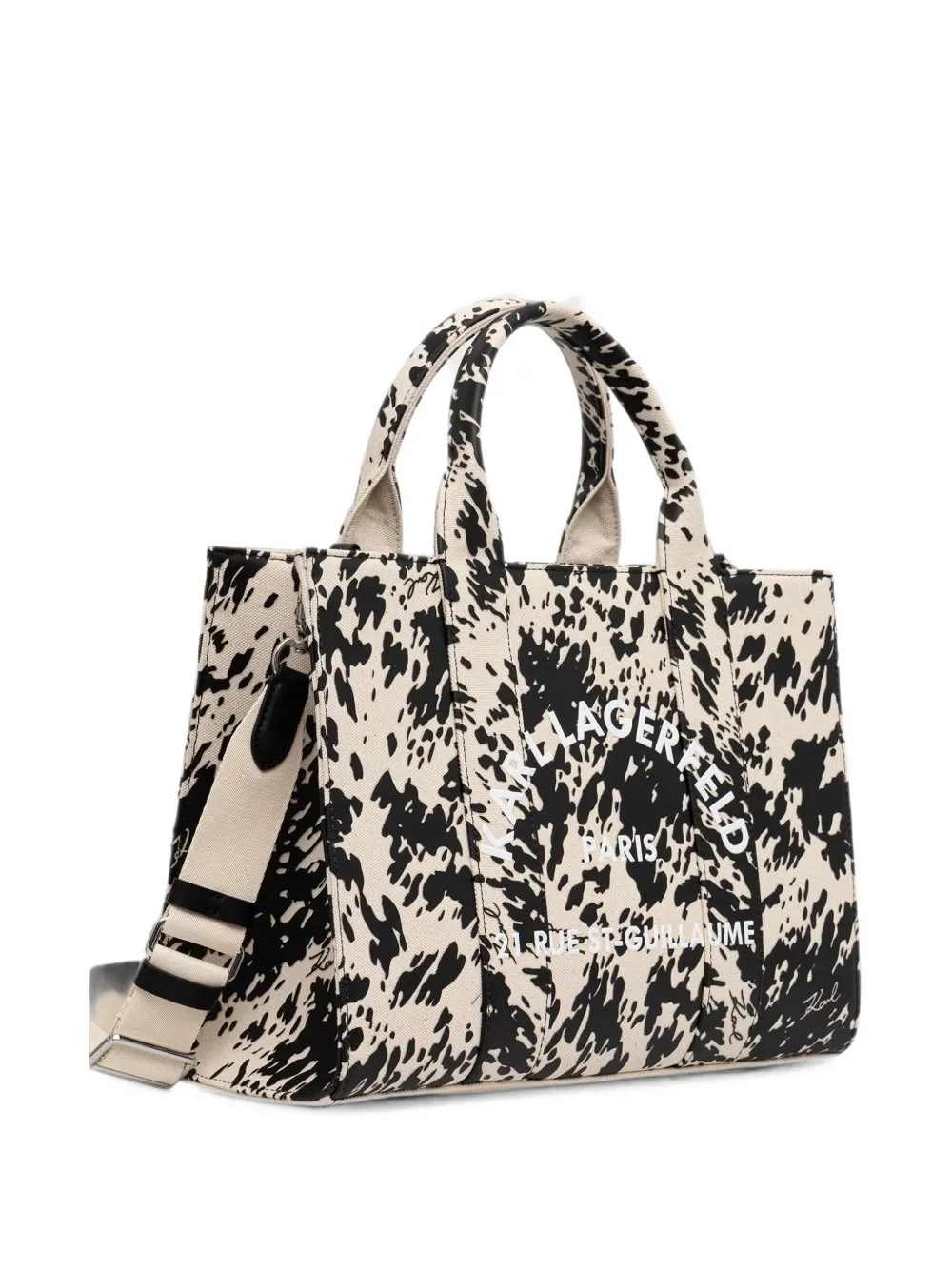 Karl Lagerfeld Shopper met logoprint Beige