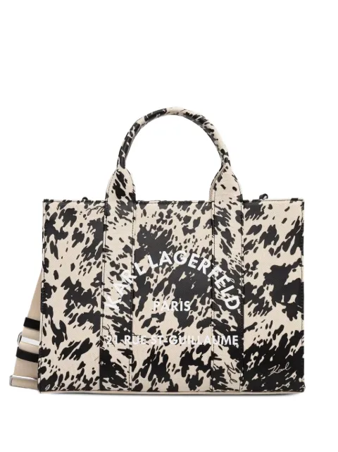 Karl Lagerfeld tote con logo estampado