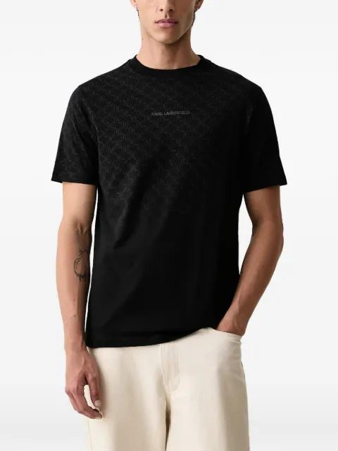 Karl Lagerfeld monogram-print logo-print T-shirt