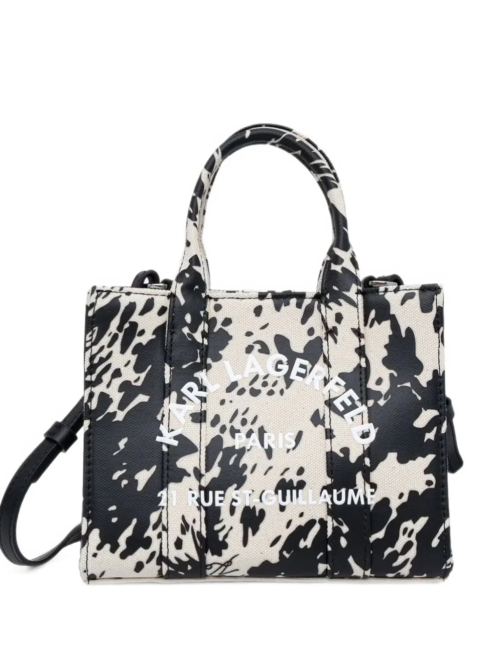 Karl Lagerfeld animal-print logo-print tote bag
