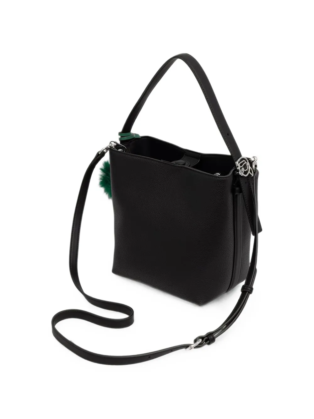 Karl Lagerfeld Shopper met pompon en logo-plakkaat Zwart