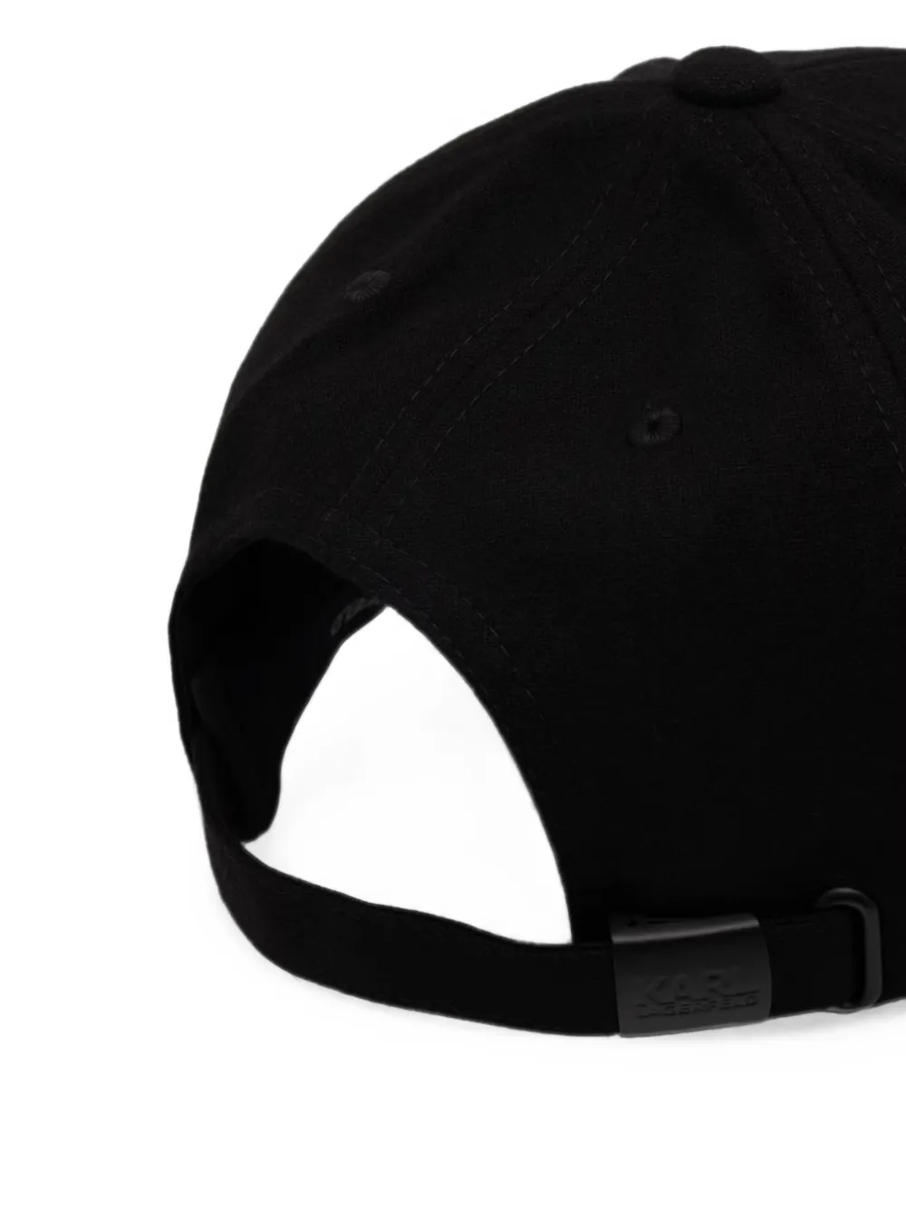 Karl Lagerfeld Honkbalpet met geborduurd logo Zwart
