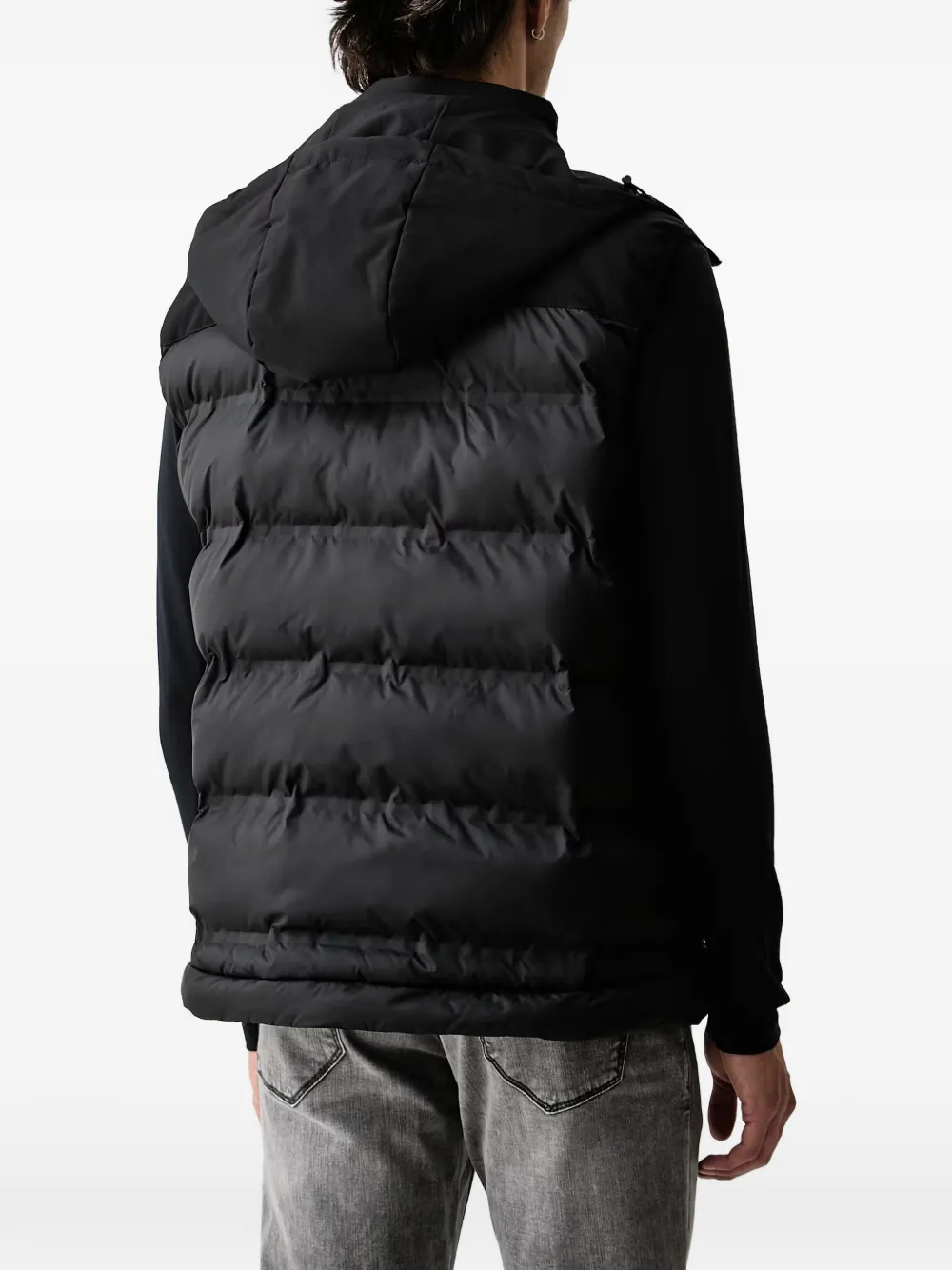 Karl Lagerfeld Bodywarmer met capuchon Zwart