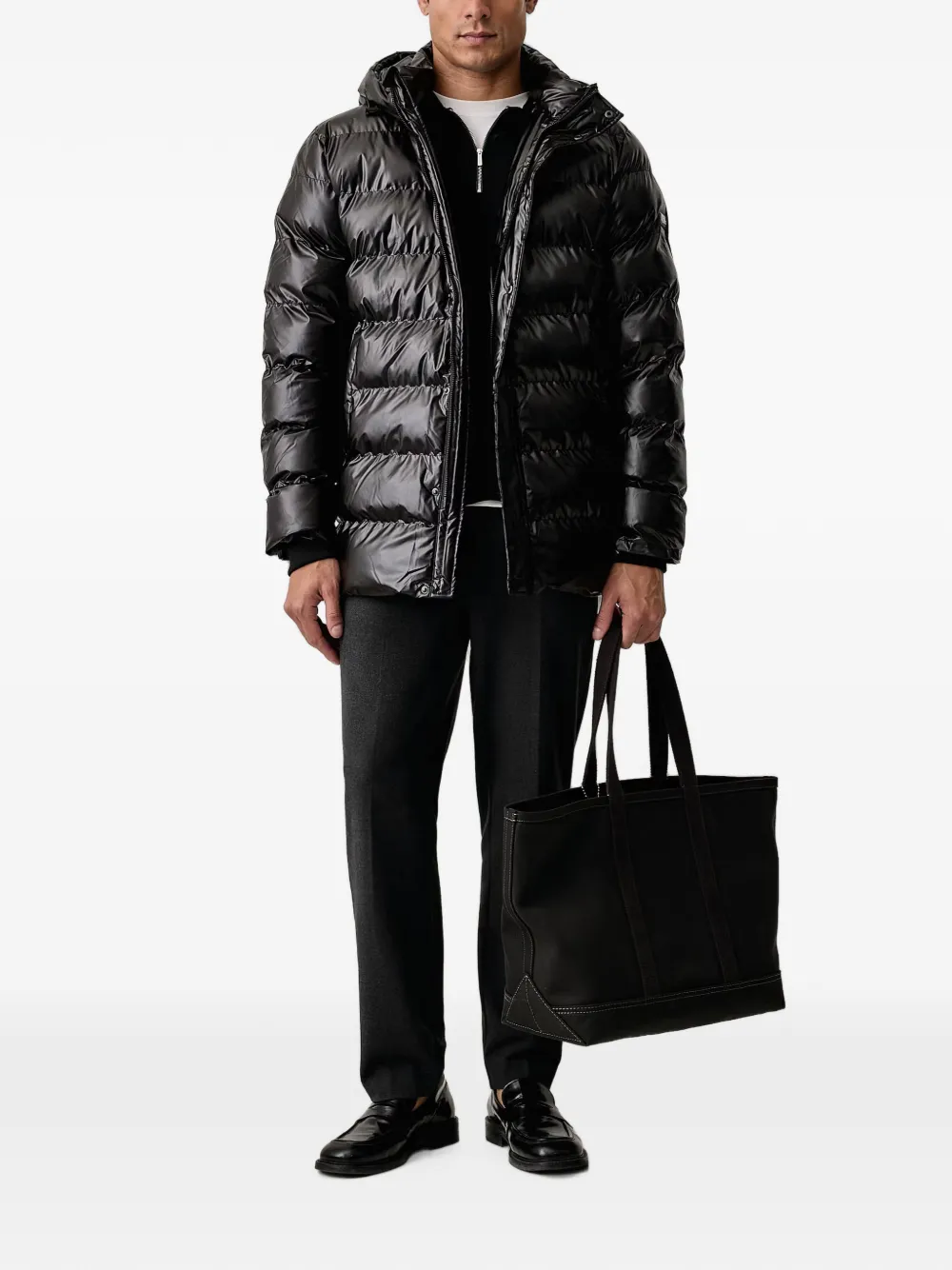 Karl Lagerfeld Gevoerd jack met capuchon Zwart