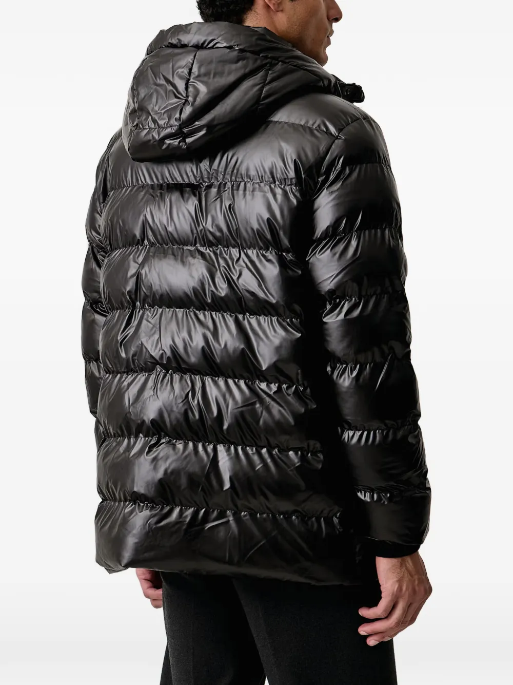 Karl Lagerfeld Gevoerd jack met capuchon Zwart