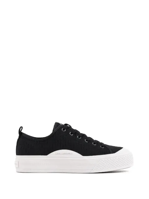 Karl Lagerfeld monogram-jacquard platform sneakers
